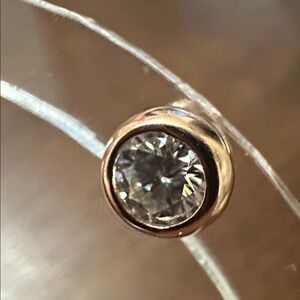 Chic Rose Gold Stud Earrings with Sparkling Stones